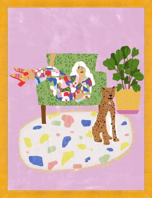 Lady and her tiger by Alja Horvat for Artfully Walls