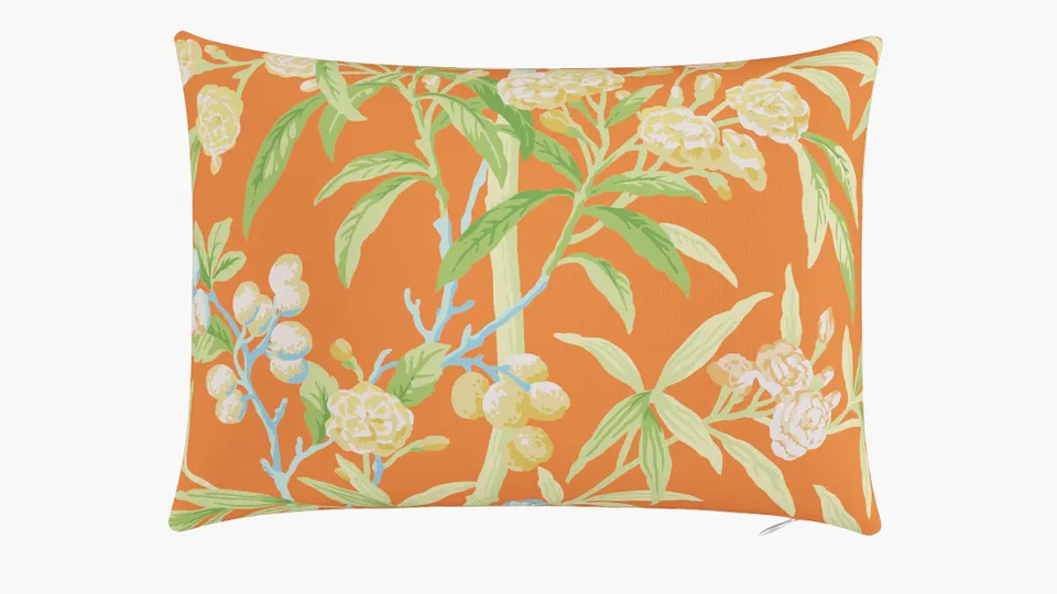 Throw Pillow 14" x 20", Mandarin Lanai, 14" x 20"