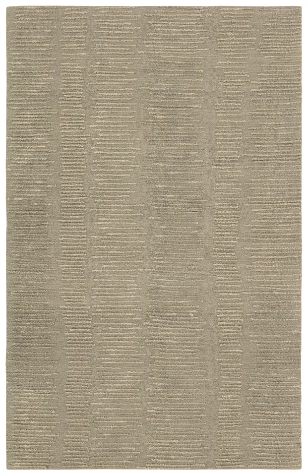 Label J Radha FGN08 Handmade Geometric Taupe Area Rug (8'6"X11'6")