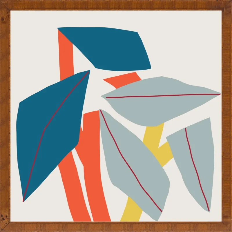 Colourful leaves by Jessica Nielsen for Artfully Walls