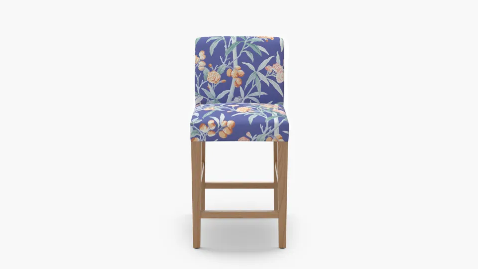 Signature Dining Counter Stool, Lapis Lanai, Natural Square Tapered Leg