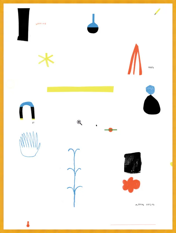 Working hard by playing around  by Agata Królak for Artfully Walls