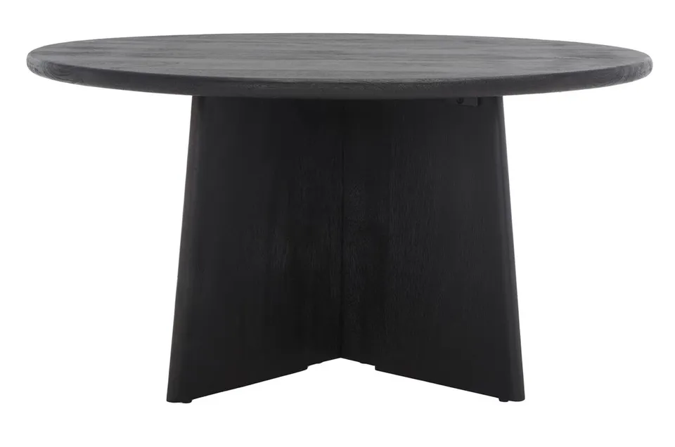 Madilynn Round Wood Coffee Table - Black
