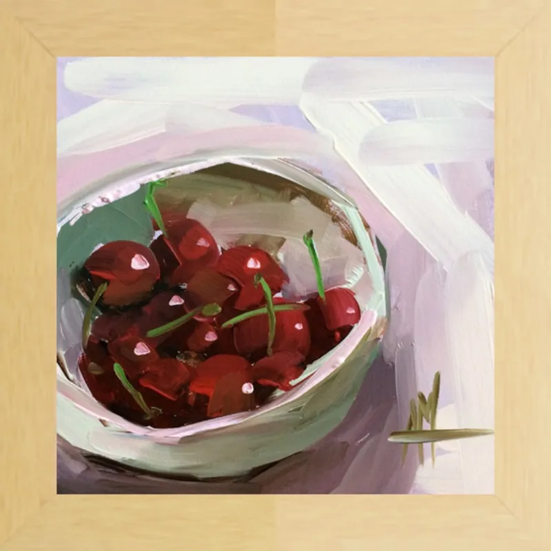 bowl of cherries no. 7 by Angela Moulton for Artfully Walls