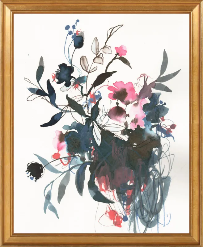 Dusk (Arrangement in Pink and Indigo) by Sonal Nathwani for Artfully Walls