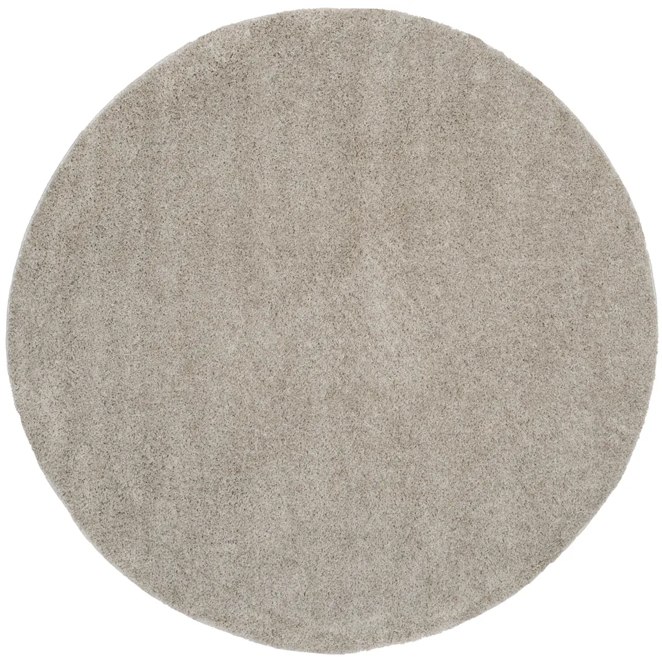 Arlo Home Woven Area Rug, ASG820D, Linen,  6' 7" X 6' 7" Round