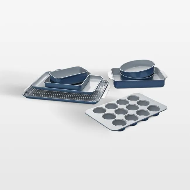 Caraway ® Navy Non-Toxic Ceramic Nonstick 11-Piece Mega Bakeware Set