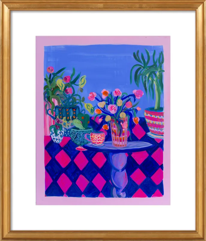 Pots and Plants painting by Davina Shefet for Artfully Walls