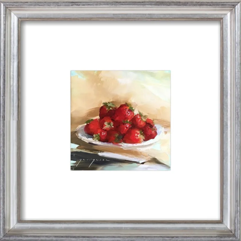 "Summer Strawberries 2" by Georgesse Gomez for Artfully Walls
