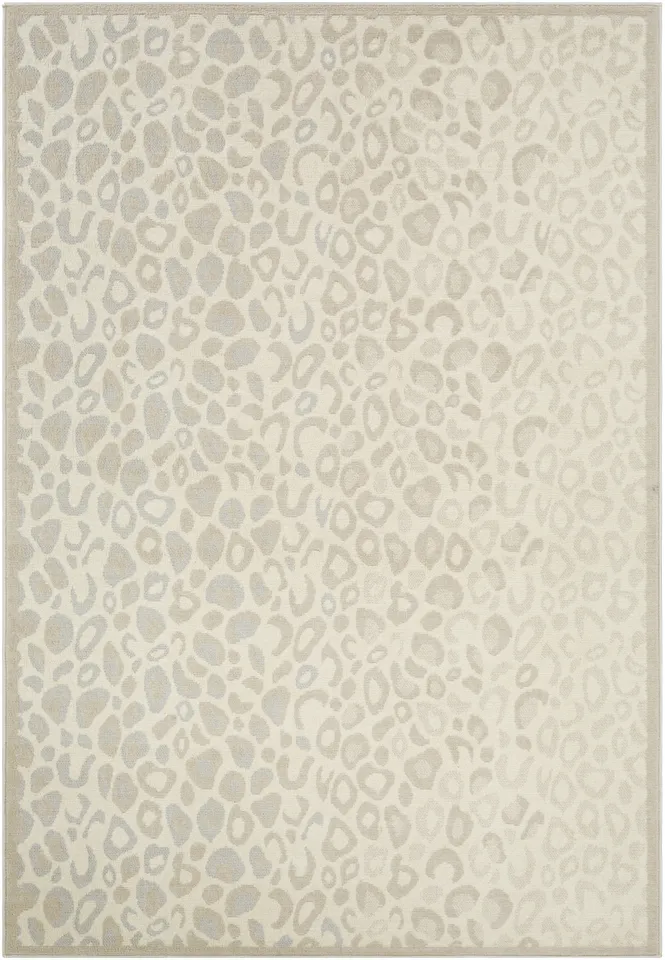 City Light Brown Indoor 6'7" x 9' Machine Woven Rug