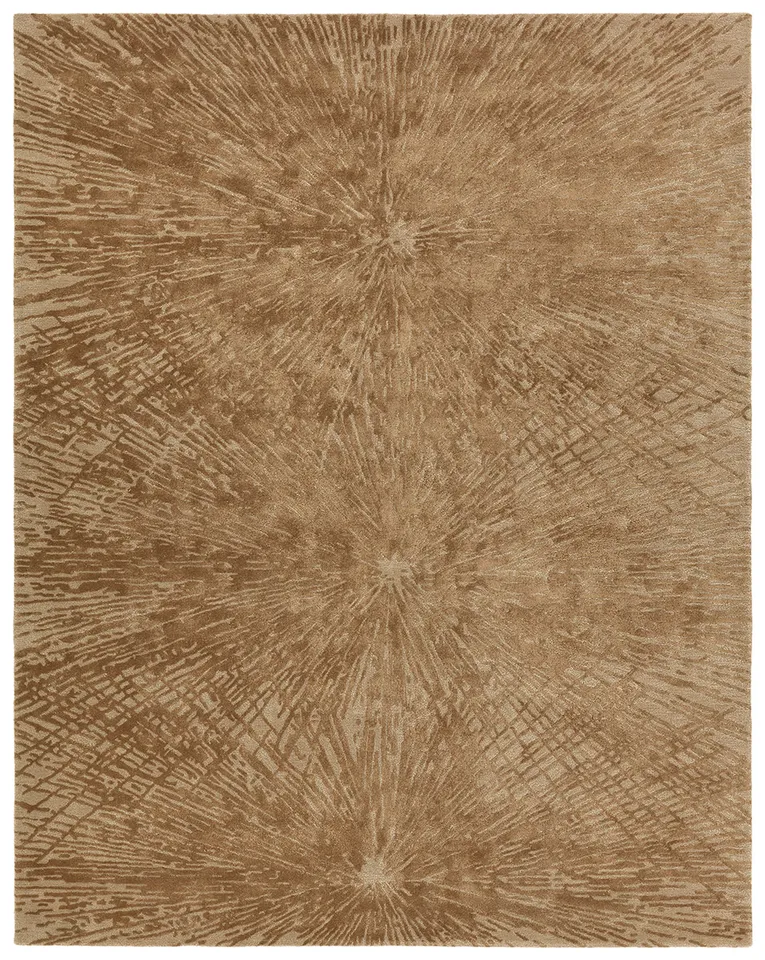 Odilia FRG12 Handmade Contemporary Brown (10'x14')