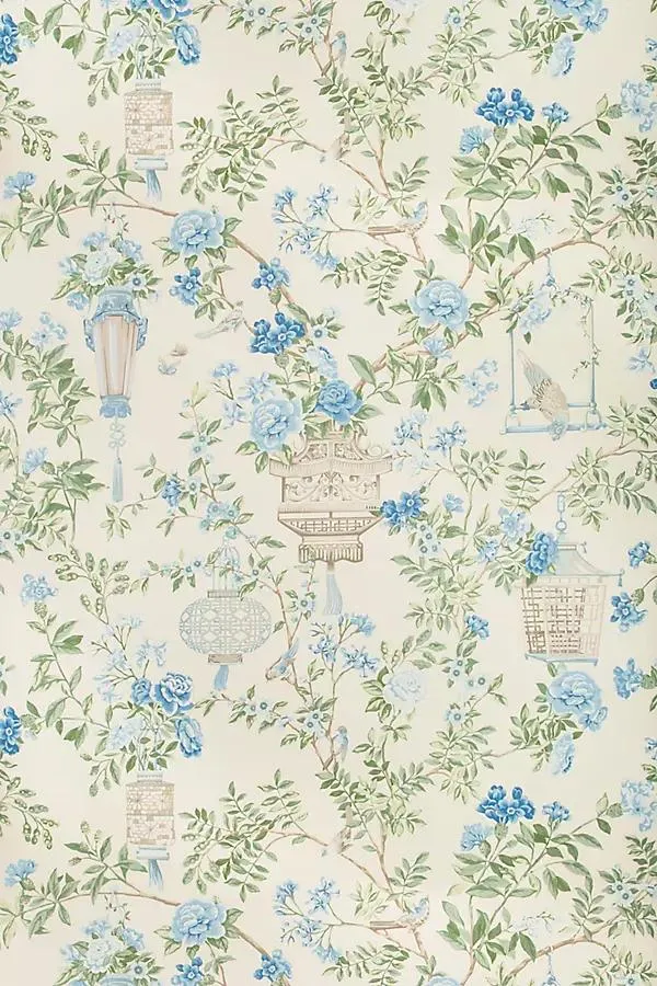 Jardin Fleur Floral Wallpaper