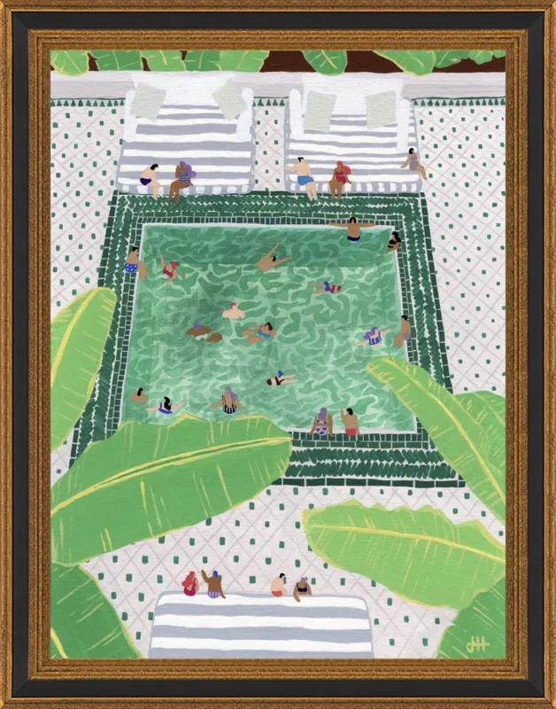 Green Riad by Joanne Ho for Artfully Walls