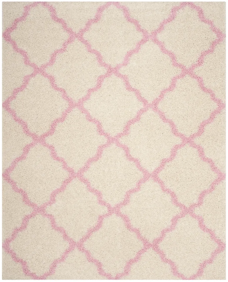 Arlo Home Woven Area Rug, SGD257P, Ivory/Light Pink,  8' X 10'
