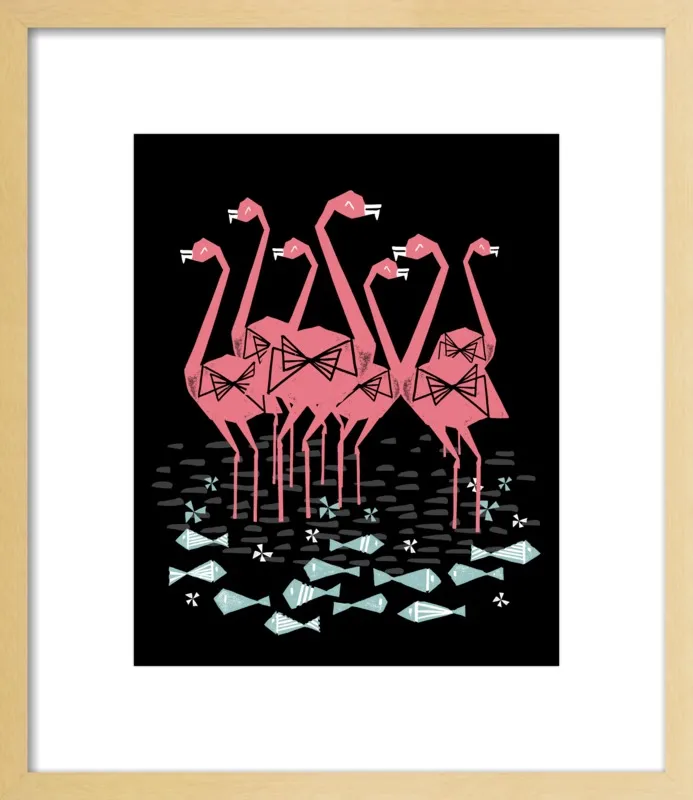 Flamingos by Andrea Lauren for Artfully Walls