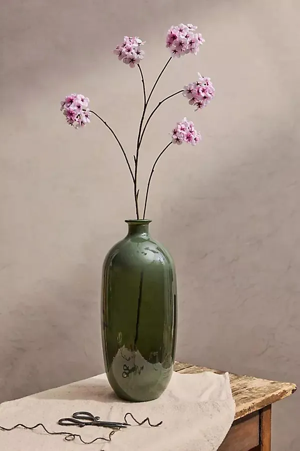 Faux Pink Blossom Spray