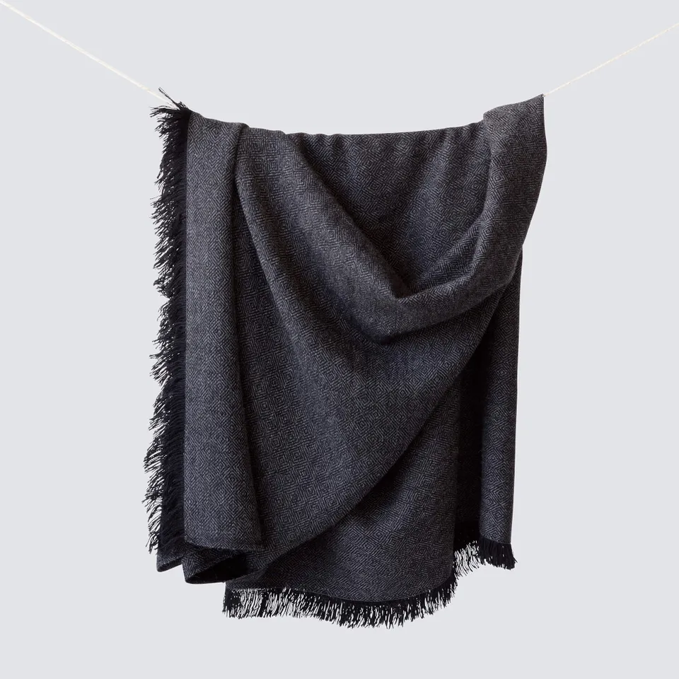 The Citizenry La Calle Alpaca Throw | Charcoal