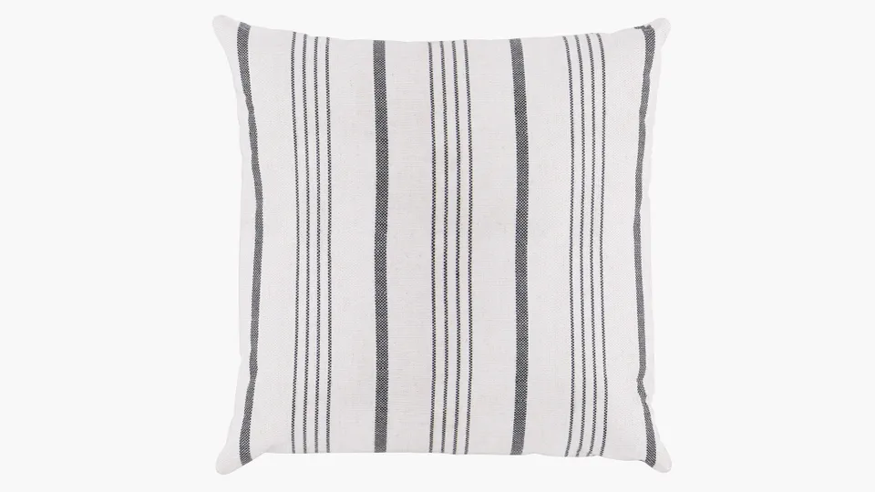 Throw Pillow 16", Black Market Stripe, 16" x 16"
