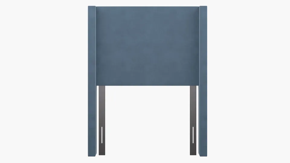 Modern Wingback Headboard, Ocean Classic Velvet, Twin