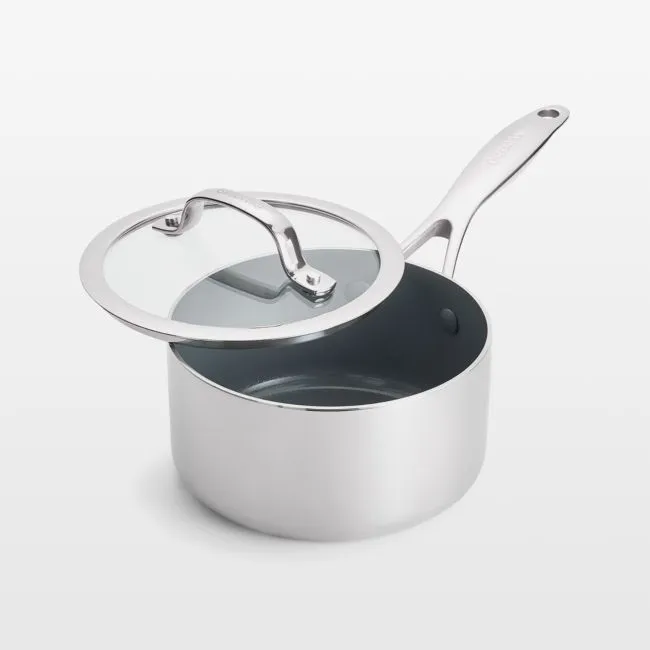 GreenPan ™ Valencia Pro Stainless Steel 1.66-Qt. Saucepan with Lid