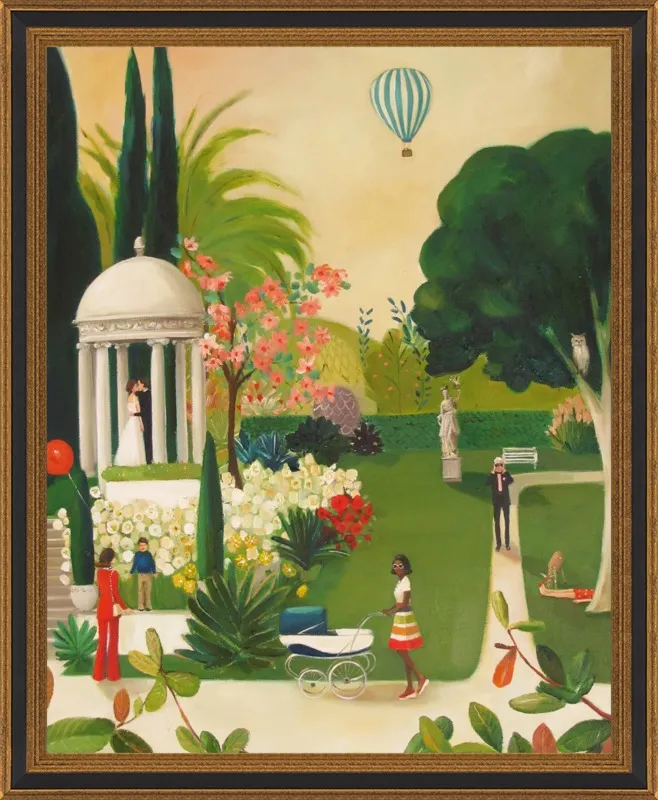 A Fainting in the Botanical Gardens by Janet Hill for Artfully Walls