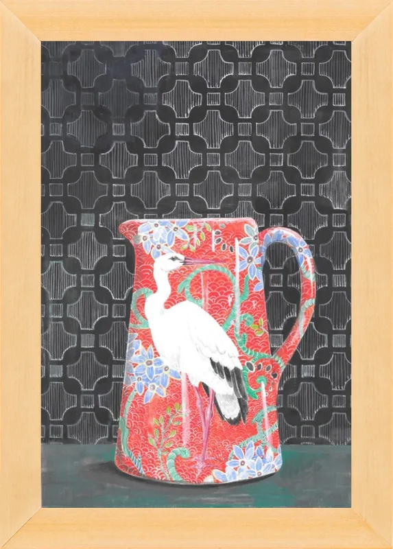 Red Vase by Miri Eshet for Artfully Walls