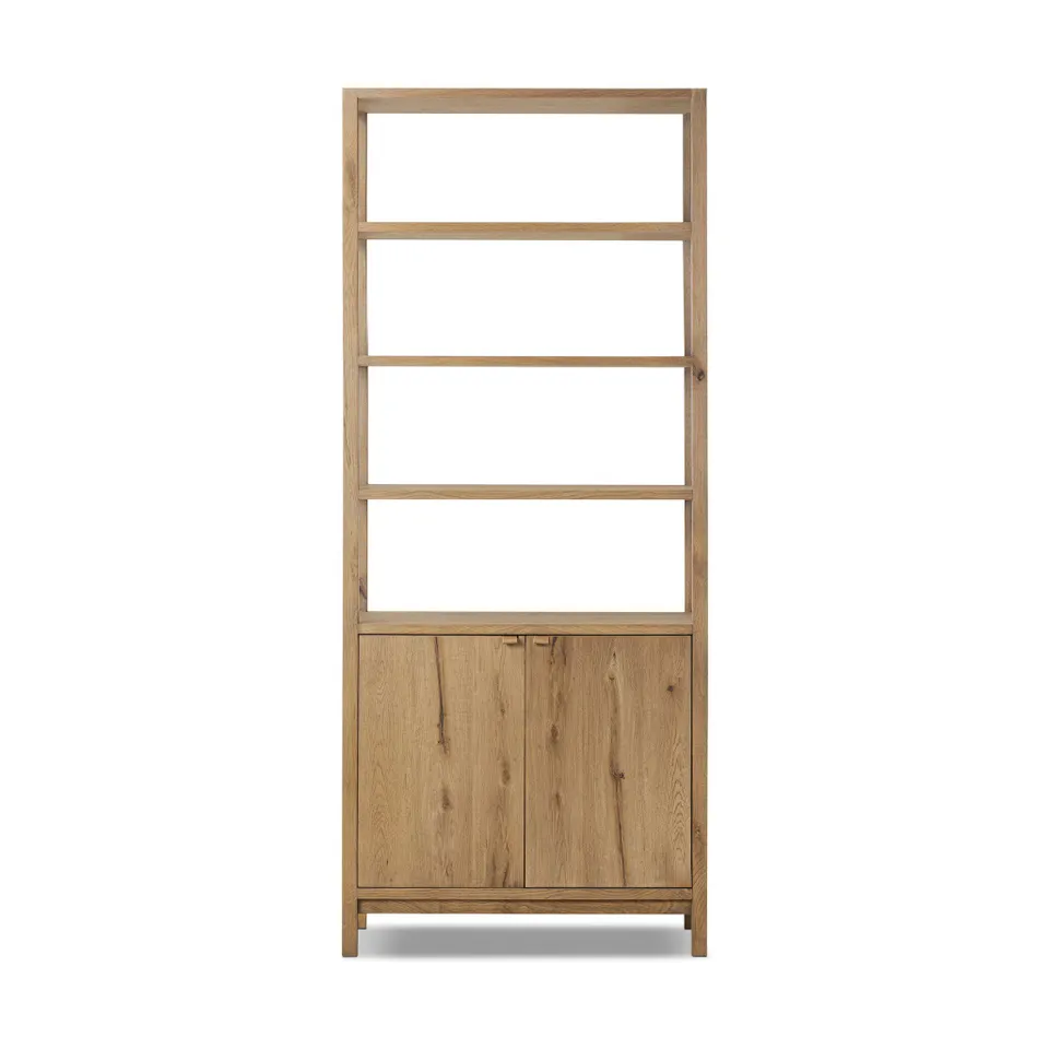 Tula Bookcase - Worn Oak Veneer
