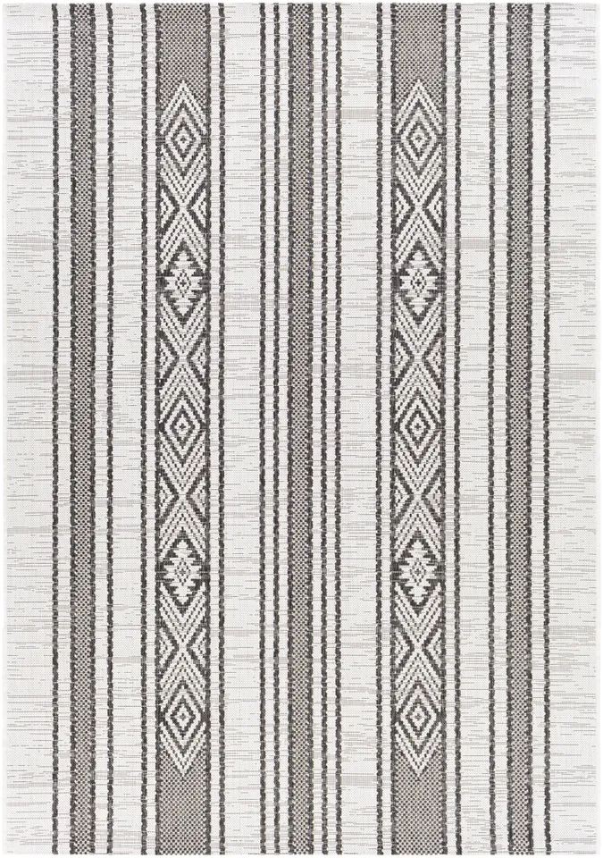 Eagean Beige Outdoor 7'10" x 7'10" Machine Woven Rug