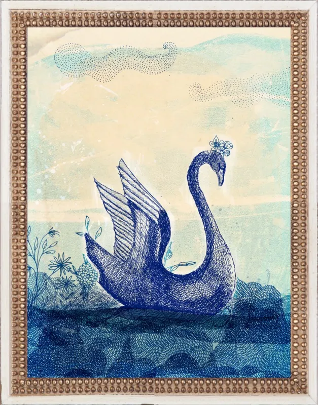 Sailing Swan by Paula Mills for Artfully Walls