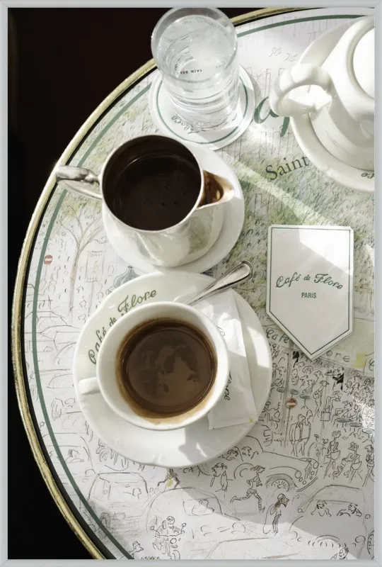 Chocolat chaud au Café de Flore by Lauren & Annael Tolila for Artfully Walls
