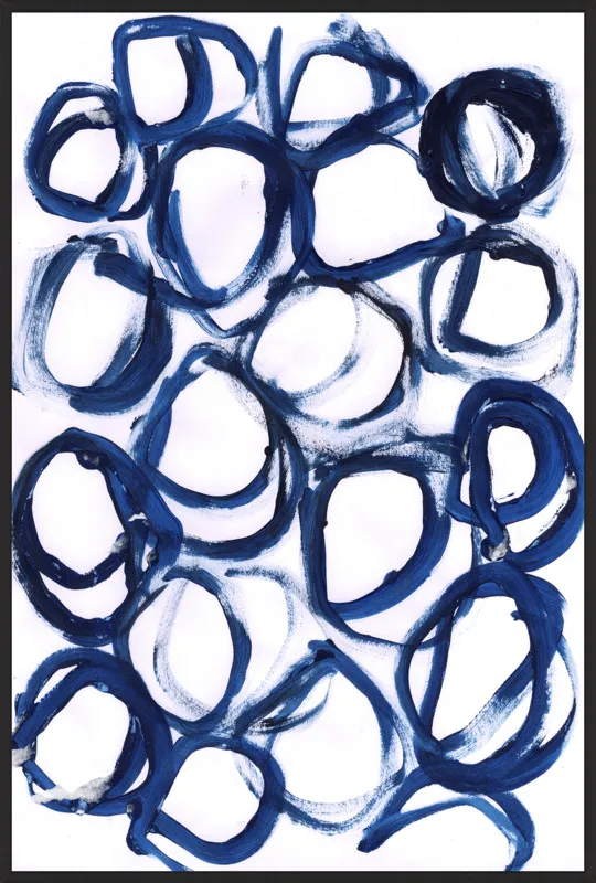 Blue Loops by morioke for Artfully Walls