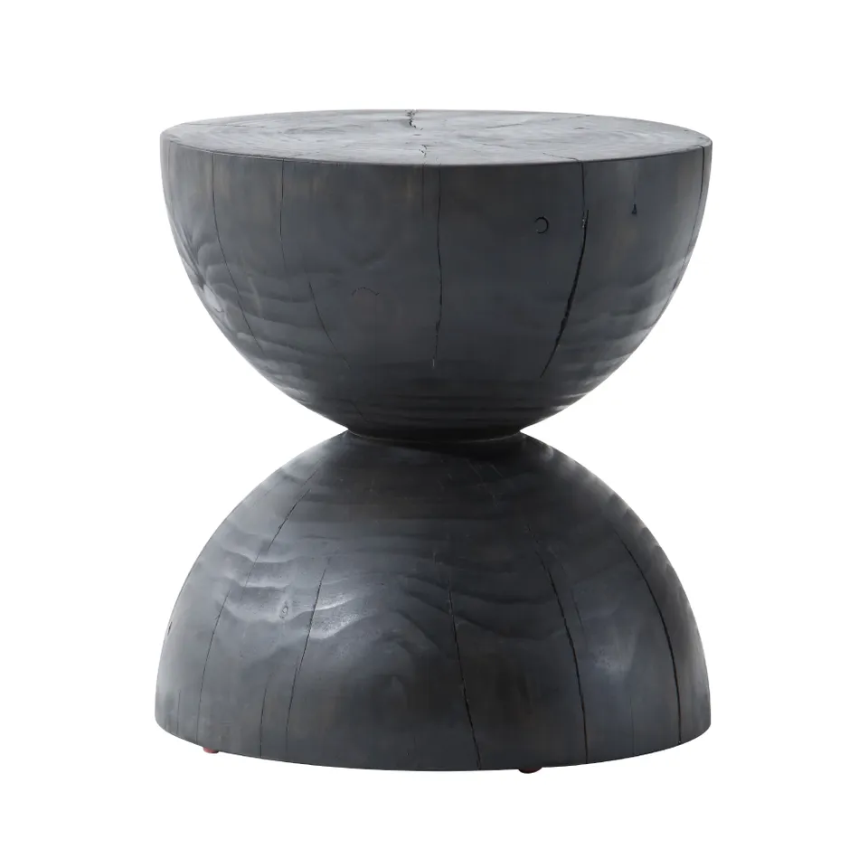 Aliza End Table-Black Pine