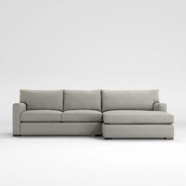Axis 2-Piece Sectional Sofa with Extra Wide Chaise Lounge
