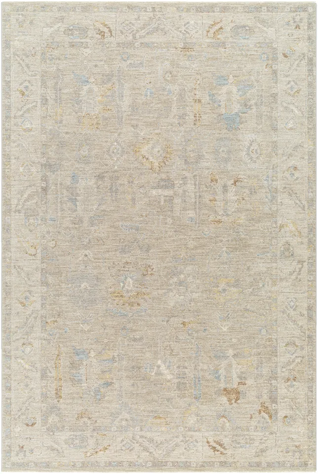 Avant Garde Beige Indoor 6'7" x 6'7" Machine Woven Rug