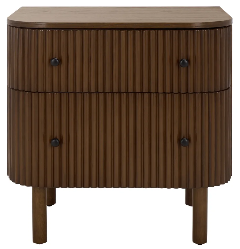 Himanshu 2 Drawer Nightstand - Medium Oak
