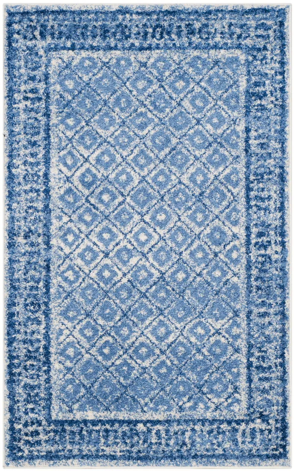 Arlo Home Woven Area Rug, ADR110D, Silver/Blue,  3' X 5'