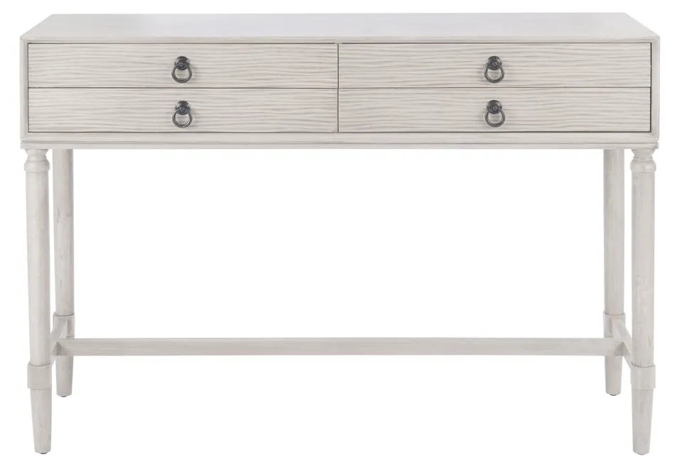 Aliyah 4 Drawer Console Table - Greige