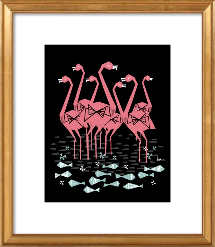 Flamingos by Andrea Lauren for Artfully Walls