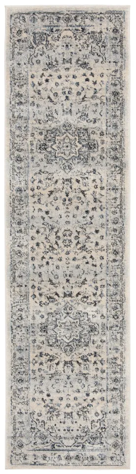 Arlo Home Woven Area Rug, CHL411M, Ivory/Light Blue,  2' X 8'