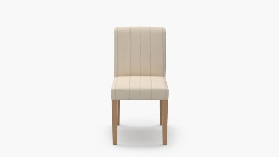 Signature Dining Chair, Sky Felix, Natural Square Tapered Leg