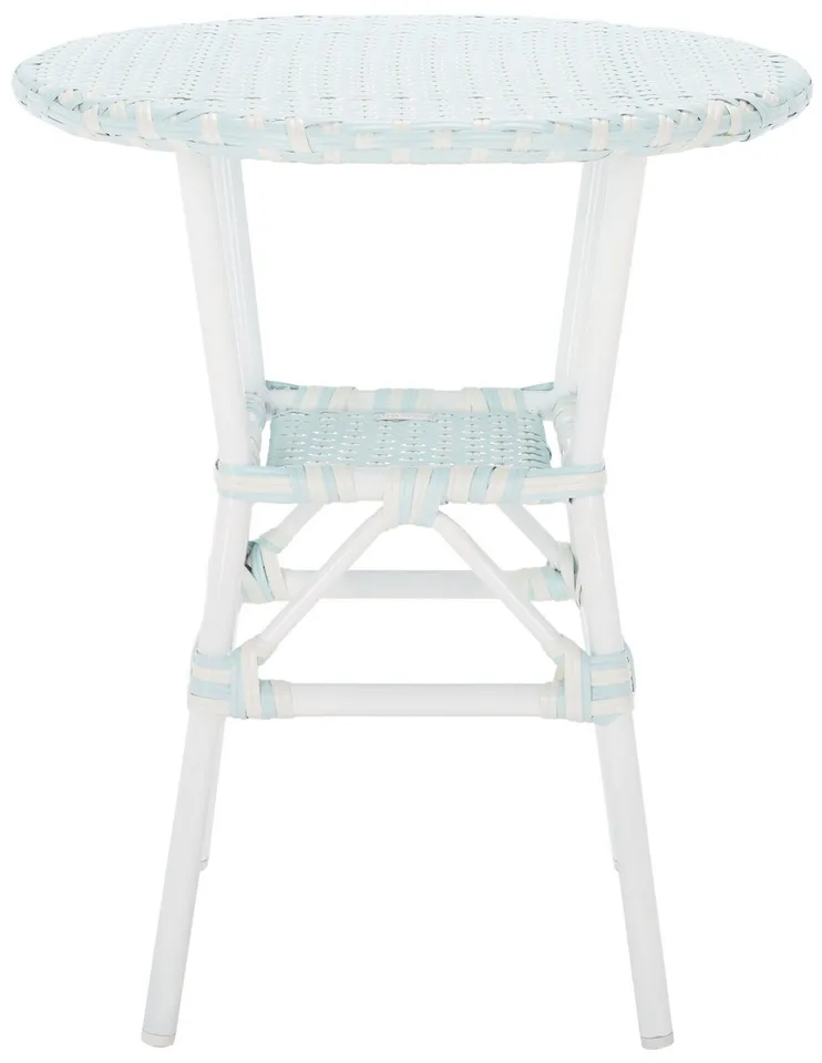 California Bistro Table - Baby Blue/White