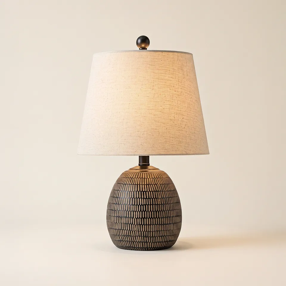 Possini Euro Kano 19" High Brown and Black Accent Table Lamp