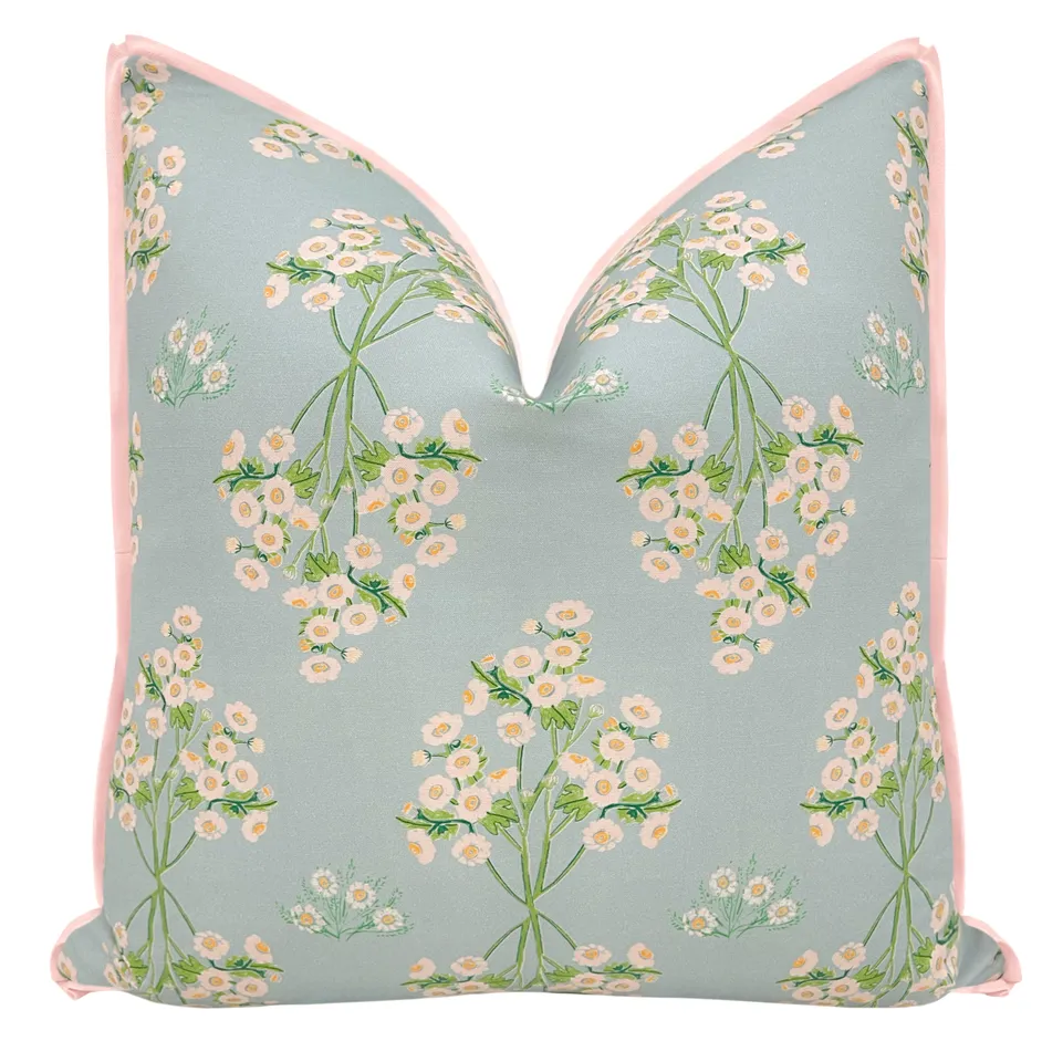SUZANNA | LULIE WALLACE - 22" X 22" / CORDING / Pink Peony