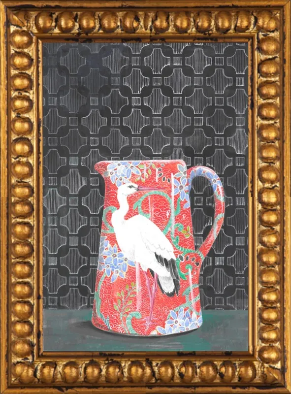 Red Vase by Miri Eshet for Artfully Walls