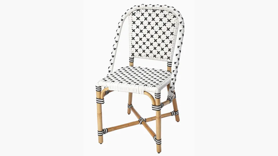 Bistro Dining Chair, Black/White