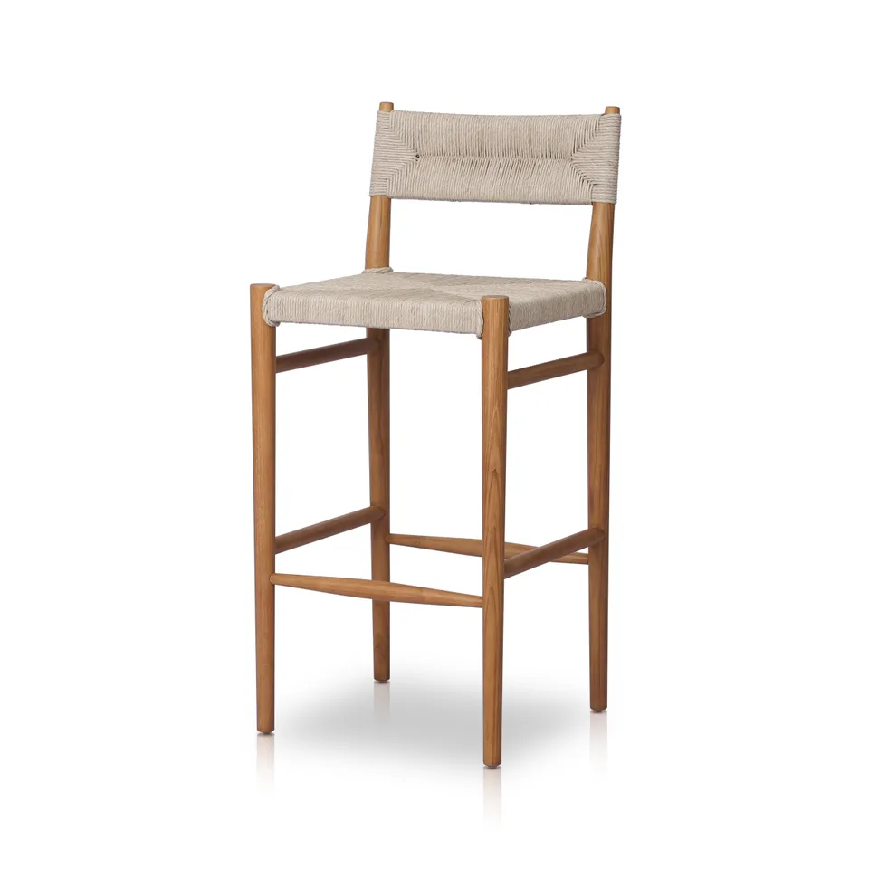 Lomas Bar + Counter Outdoor Stool - Vintage White