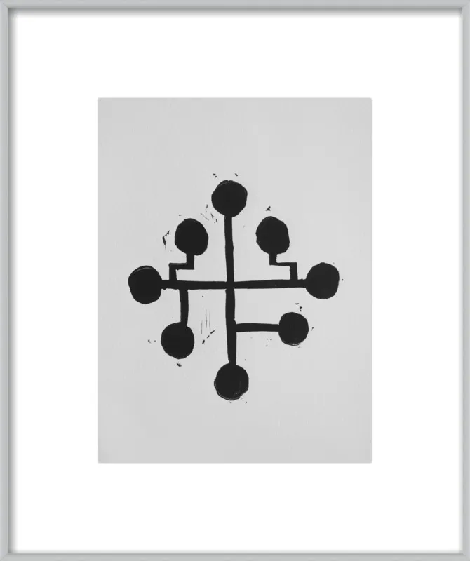 Geometric Midcentury Atomic Print by Stacy Rajab for Artfully Walls
