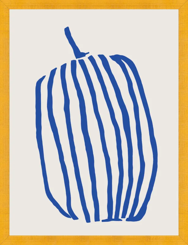 Striped pumpkin by Jessica Nielsen for Artfully Walls