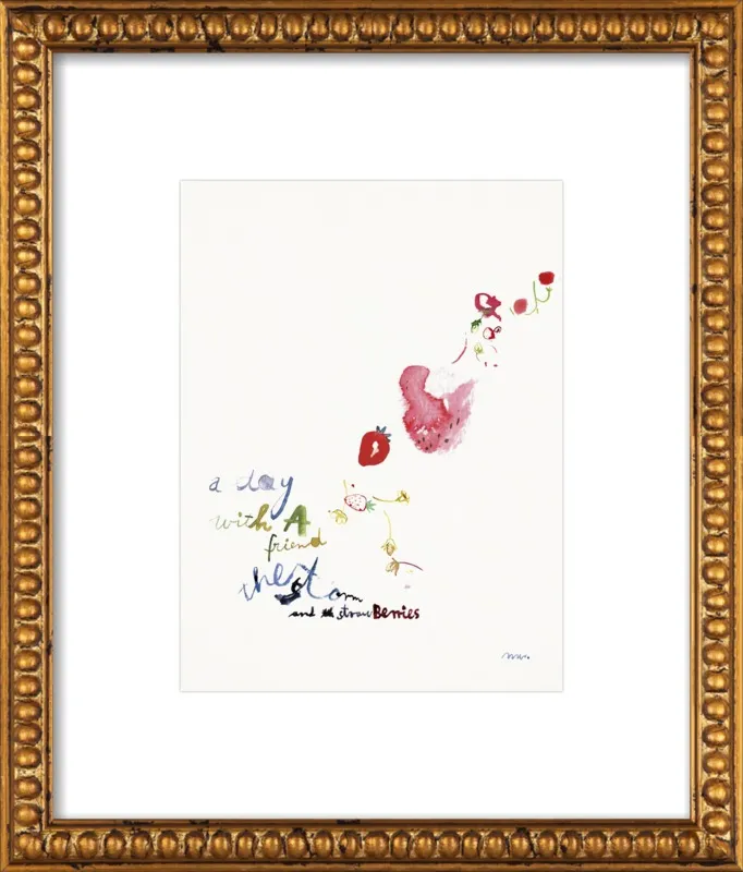 Strawberry Summer Storm by META WRABER for Artfully Walls