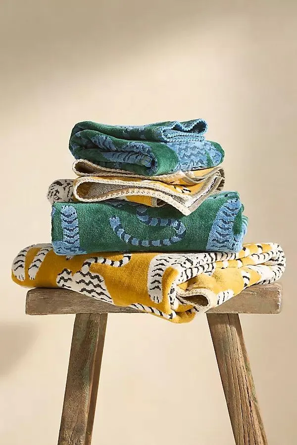 Isa Tiger 100% Cotton Towel Collection